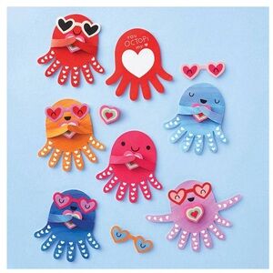 new in box paper source octopus eraser valentine kit